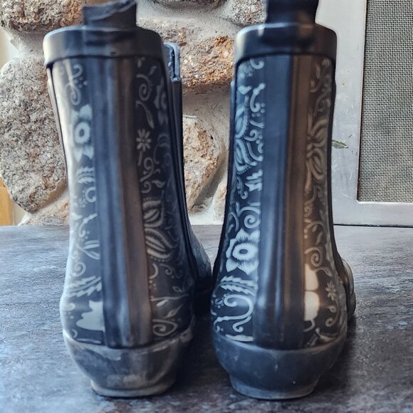 Capelli Of New York Floral Rubber Boots Size 6 - Picture 13 of 15